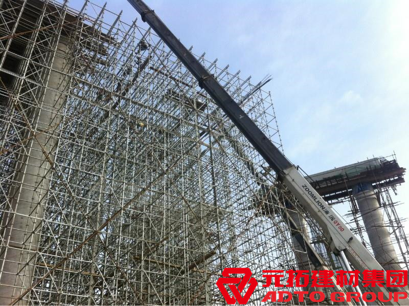 盤扣腳手架是什么材料，盤扣架多少米一噸？